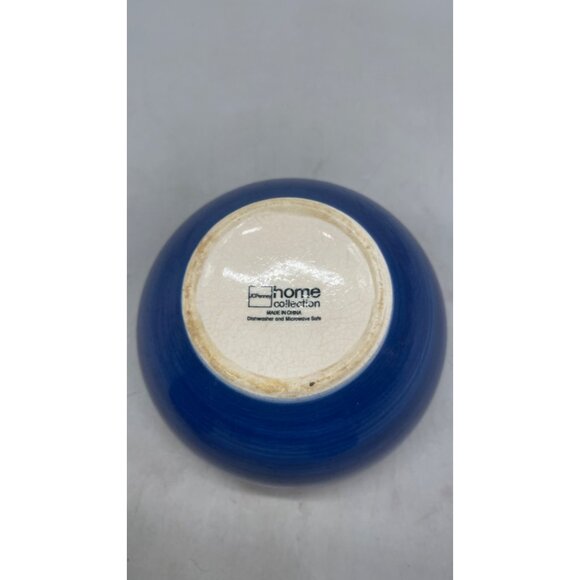 JCPenney Home Collection Blue Ceramic 2 Mugs & 1 Bowl Set READ - Picture 5 of 5